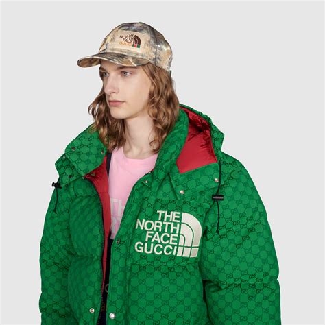 the north face x gucci baseball hat|north face gucci puffer vest.